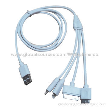 Universal USB Multi-charger Cable for Cellphones, OEM/ODM Orders Welcomed